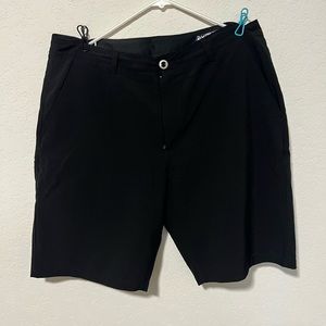 Volcom surf and turf black shorts. Size 36